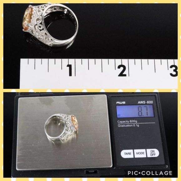 JOSEPH ESPOSITO JUBILEE PEACH, STERLING SILVR RING - Picture 8 of 8